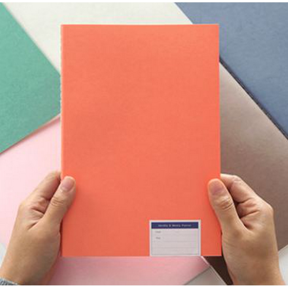 Der kleine Minimal Planner, Jahresplaner ohne Datum in Coral.